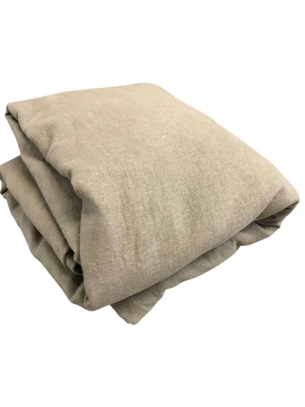 king Duvet Cover Light Brown  Linen Blend Button Closure 94 X 87